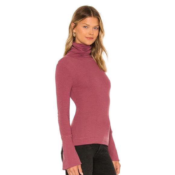 Free People Tops - NWT Free People Sydney Turtle Neck Shirt With flare sleeves